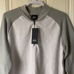 Oakley Gray Sweater 1/4 Zip Size L New
